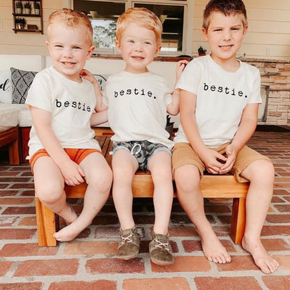 Bestie - Organic Kids Graphic T-Shirt - Tenth & Pine - Short Sleeve Tee - 12 - 18M