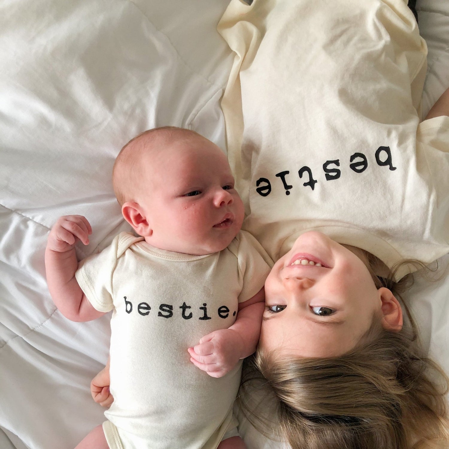 Bestie - Organic Kids Graphic T-Shirt - Tenth &amp; Pine - Short Sleeve Tee - 12 - 18M