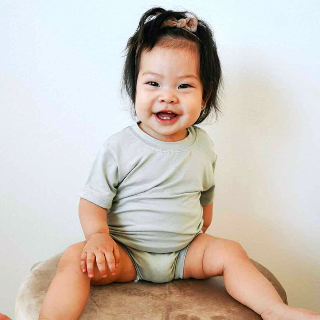 Bamboo Tee - Sage - Tenth and Pine - Organic Baby Clothes
