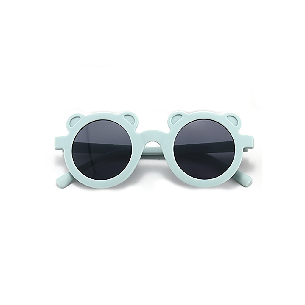 Round Bear Sunglasses - Sky Blue Matte - Tenth and Pine - Organic Baby Clothes