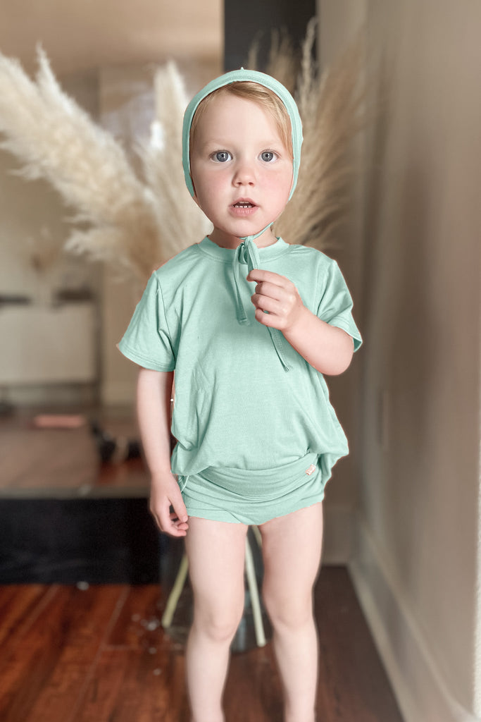 Bamboo Tee - Sage - Tenth and Pine - Organic Baby Clothes