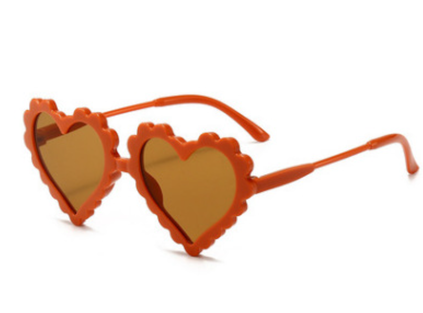 Heart Sunglasses - Rust - Tenth and Pine - Organic Baby Clothes